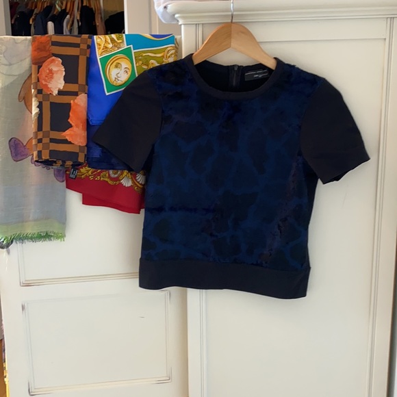 Zara Navy Blue Tee - Short Sleeve - Picture 3 of 12